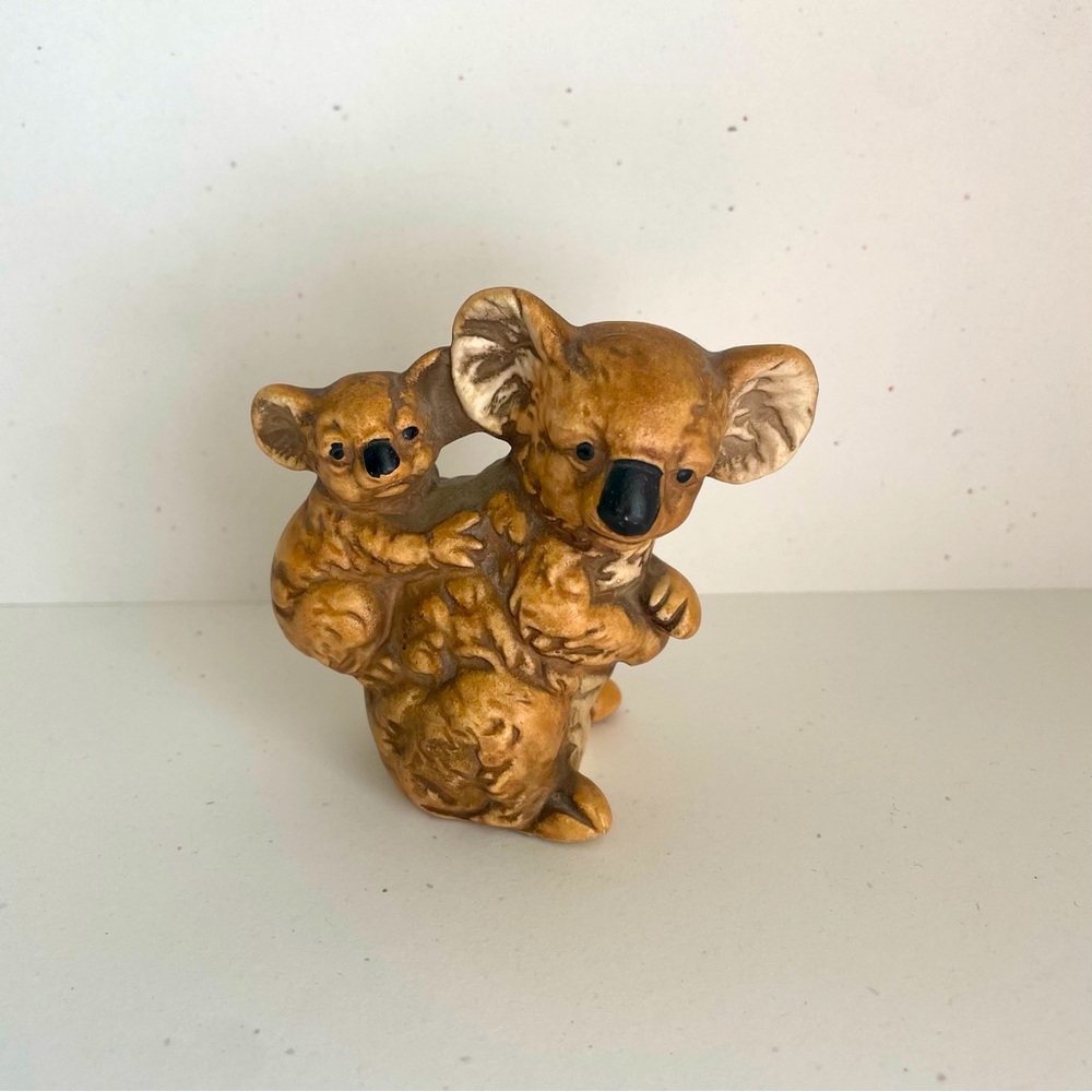 UCTCI Japan Vintage Koala and Baby Figurine